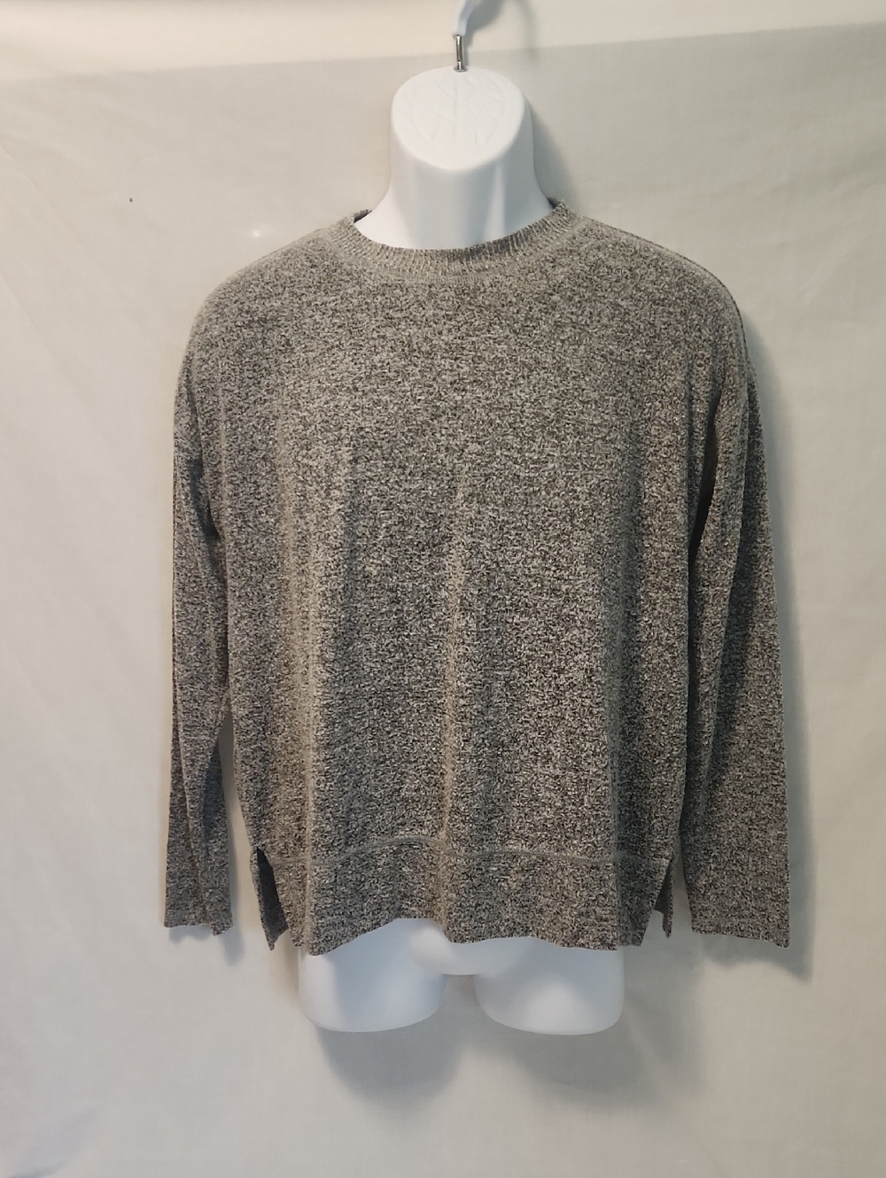 Lucky Brand Heather Gray Crew Sweater
